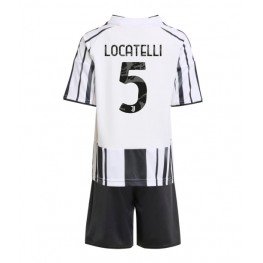 Juventus Manuel Locatelli #5 Thuis tenue Kids 2025-26 Korte Mouw (+ Korte broeken)